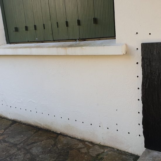 Traitement de l'humidité dans les murs à Ahetze au Pays Basque